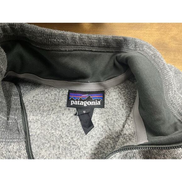 Patagonia Better Sweater Men’s Medium Gray Jacket 1/4 Zip - Picture 9 of 10